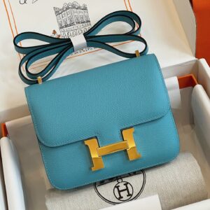 Túi Hermes Constance Nữ Màu Xanh Rep 11 Cao Cấp 19cm (2)