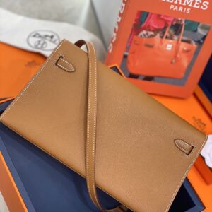 Túi Hermes Elan Da Cherver Màu Nâu Siêu Cấp 27 (2)