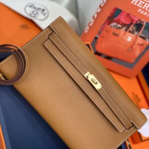 Túi Hermes Elan Da Cherver Màu Nâu Siêu Cấp 27 (2)