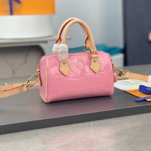 Túi Louis Vuitton LV Nano Speedy Pink Replica 11 Cao Cấp 16x10x7 (2)