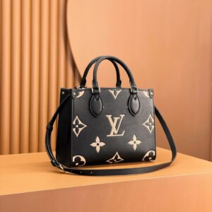 Túi Louis Vuitton LV On The Go Họa Tiết Dập Chìm Replica 11 Cao Cấp 25cm (2)