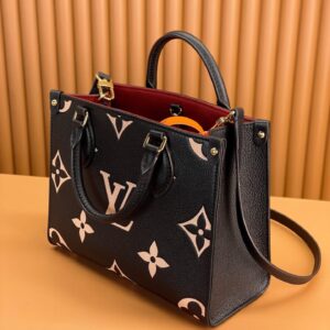 Túi Louis Vuitton LV On The Go Họa Tiết Dập Chìm Replica 11 Cao Cấp 25cm (2)