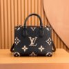 Túi Louis Vuitton LV On The Go Họa Tiết Dập Chìm Replica 11 Cao Cấp 25cm (2)