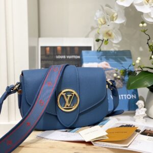 Túi Louis Vuitton LV Pont 9 Siêu Cấp Màu Xanh 24mm (2)