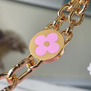 Túi Louis Vuitton LV Twist Nữ Màu Hồng Khóa Vàng Replica 11 24cm (2)