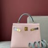 Túi Siêu Cấp Hermes Kelly Da Epsom Mix 2 Màu Hồng Xám 28cm (2)