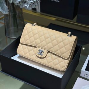 Túi Xách Cao Cấp Chanel Classic Khóa Bạc 25cm (2)