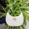 Túi Xách Cao Cấp Gucci GG Marmont Half Moon Màu Trắng 24cm (2)