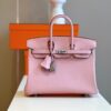 Túi Xách Cao Cấp Hermes Birkin Mix Phw Togo Nữ Màu Hồng 25cm (2)