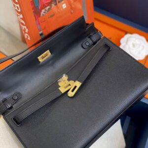 Túi Xách Cao Cấp Hermes Elan Da cherver Màu Đen 27 (2)