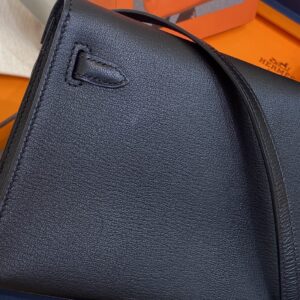 Túi Xách Cao Cấp Hermes Elan Da cherver Màu Đen 27 (2)