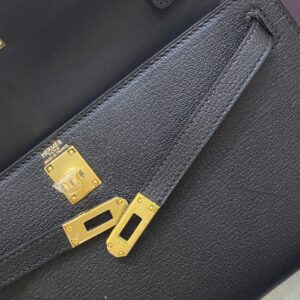 Túi Xách Cao Cấp Hermes Elan Da cherver Màu Đen 27 (2)