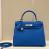 Túi Xách Cao Cấp Hermes Kelly Màu Xanh Dương 28cm (2)