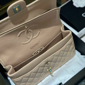 Túi Xách Chanel Classic Flap Bag Medium Siêu Cấp Khóa Vàng 25cm (2)