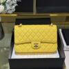 Túi Xách Chanel Classic Flap Bag Medium Siêu Cấp Màu Vàng 25cm (1)