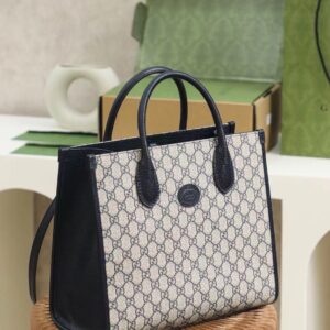 Túi Xách Gucci Small Tote Bag Canvas Siêu Cấp 35cm (2)
