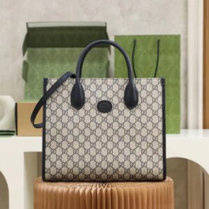 Túi Xách Gucci Small Tote Bag Canvas Siêu Cấp 35cm (2)