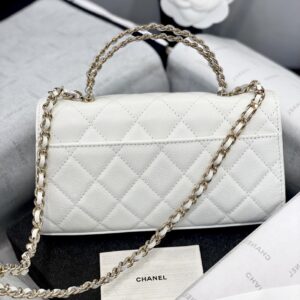 Túi Xách Hàng Hiệu Chanel Woc Siêu Cấp Màu Trắng 18cm (1)