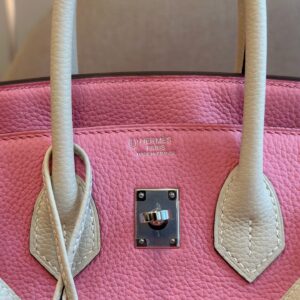 Túi Xách Hermes Birkin Mix Phw Togo Rep 11 Nữ Màu Hồng 25cm (2)