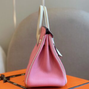 Túi Xách Hermes Birkin Mix Phw Togo Rep 11 Nữ Màu Hồng 25cm (2)
