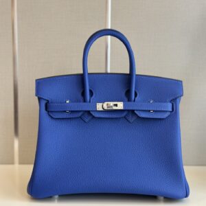 Túi Xách Hermes Birkin Mix Phw Togo Replica 11 Cao Cấp Màu Xanh 25cm (2)
