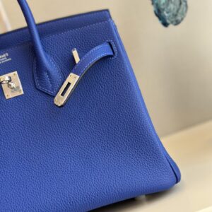Túi Xách Hermes Birkin Mix Phw Togo Replica 11 Cao Cấp Màu Xanh 25cm (2)