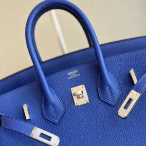 Túi Xách Hermes Birkin Mix Phw Togo Replica 11 Cao Cấp Màu Xanh 25cm (2)