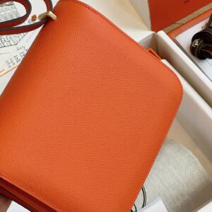 Túi Xách Hermes Constance Nữ Màu Cam Replica 11 19cm (2)
