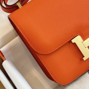 Túi Xách Hermes Constance Nữ Màu Cam Replica 11 19cm (2)