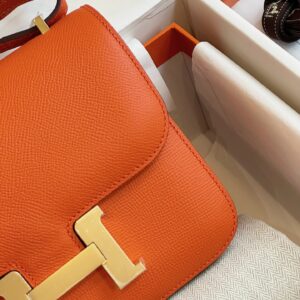 Túi Xách Hermes Constance Nữ Màu Cam Replica 11 19cm (2)