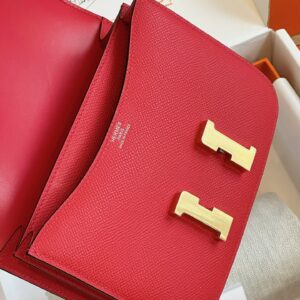 Túi Xách Hermes Constance Nữ Màu Đỏ Rep 11 Cao Cấp 19cm (1)