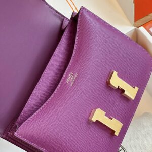 Túi Xách Hermes Constance Nữ Màu Tím Replica 11 19cm (2)