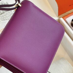 Túi Xách Hermes Constance Nữ Màu Tím Replica 11 19cm (2)