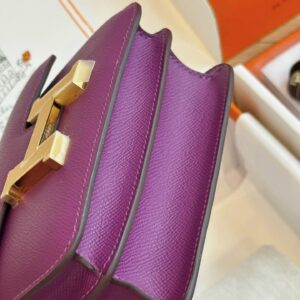 Túi Xách Hermes Constance Nữ Màu Tím Replica 11 19cm (2)