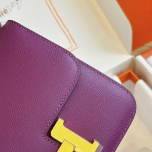 Túi Xách Hermes Constance Nữ Màu Tím Replica 11 19cm (2)