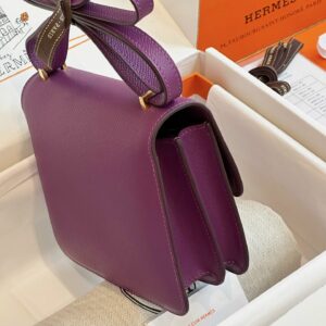 Túi Xách Hermes Constance Nữ Màu Tím Replica 11 19cm (2)