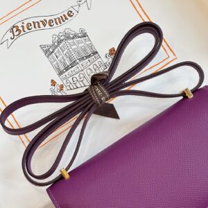 Túi Xách Hermes Constance Nữ Màu Tím Replica 11 19cm (2)