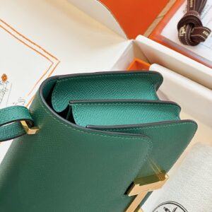 Túi Xách Hermes Constance Nữ Màu Xanh Lá Cây Cao Cấp 19cm (2)