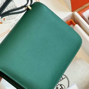 Túi Xách Hermes Constance Nữ Màu Xanh Lá Cây Cao Cấp 19cm (2)