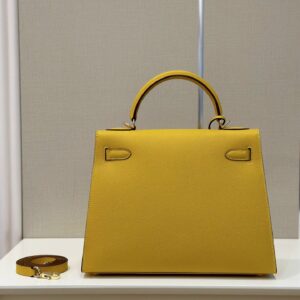 Túi Xách Hermes Kelly Da Epson Màu Vàng Siêu Cấp 28cm (2)
