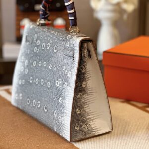 Túi Xách Hermes Kelly Lizard Nữ Da Thằn Lằn Cao Cấp 28cm (2)