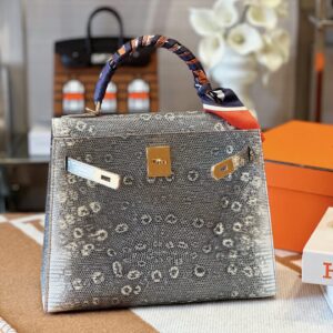 Túi Xách Hermes Kelly Lizard Nữ Da Thằn Lằn Cao Cấp 28cm (2)
