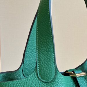 Túi Xách Hermes Picotin 18 Togo Rep 11 Cao Cấp Nữ Màu Xanh 18cm (2)