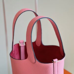 Túi Xách Hermes Picotin 18 Togo Replica 11 Nữ Màu Hồng 18cm (2)