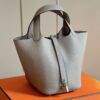Túi Xách Hermes Picotin 18 Togo Replica 11 Nữ Màu Xám 18cm (2)