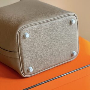 Túi Xách Hermes Picotin 18 Togo Replica 11 Nữ Màu Xám 18cm (2)