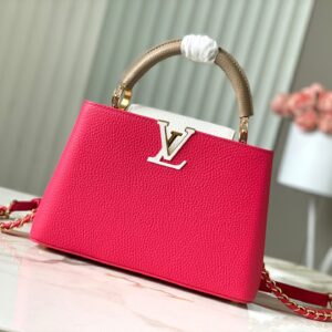 Túi Xách Louis Vuitton LV Capucines BB Replica 11 Cao Cấp Màu Đỏ 27x18x9cm (2)