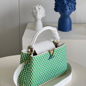 Túi Xách Louis Vuitton LV Capucines PM Họa Tiết Đan Replica 11 27cm (2)