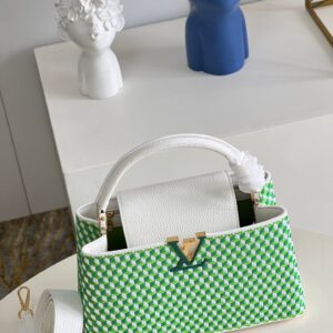 Túi Xách Louis Vuitton LV Capucines PM Họa Tiết Đan Replica 11 27cm (2)