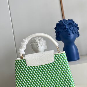 Túi Xách Louis Vuitton LV Capucines PM Họa Tiết Đan Replica 11 27cm (2)